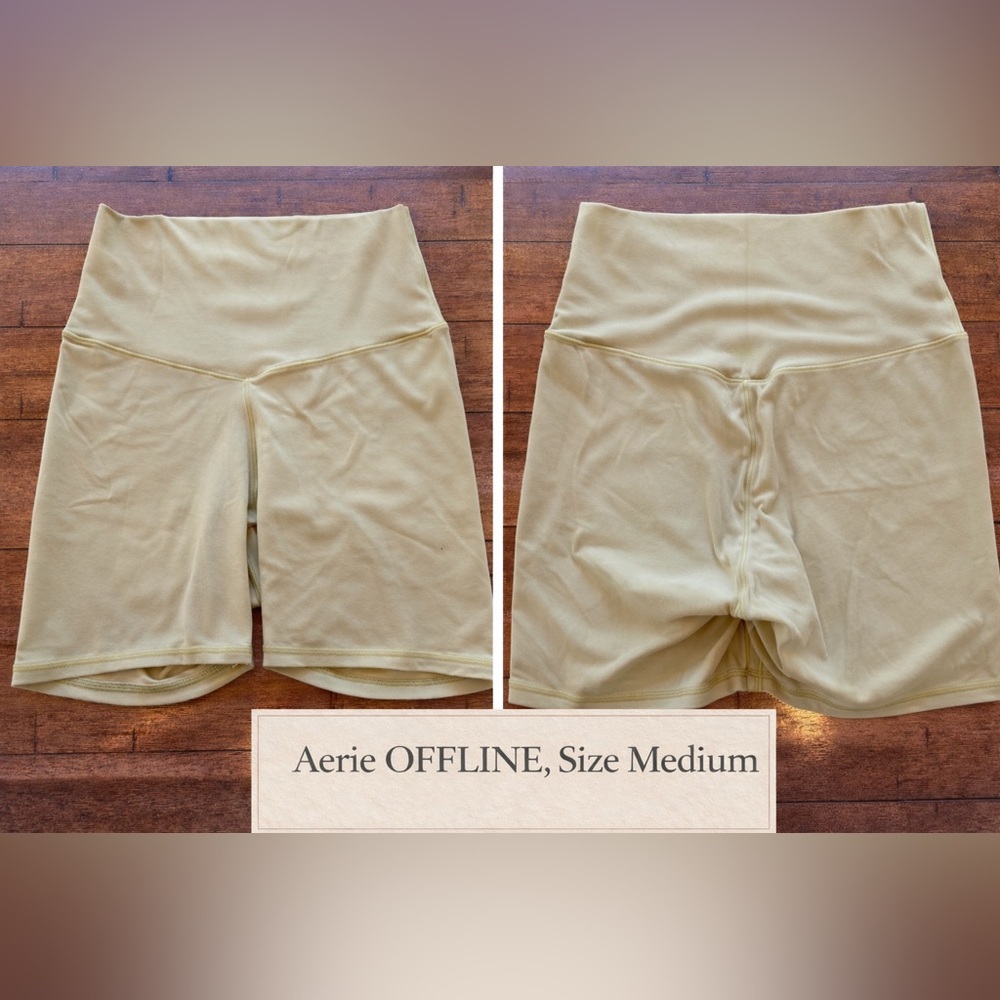 Aerie OFFLINE Biker Shorts | High Rise Yoga Shorts  | Size Medium